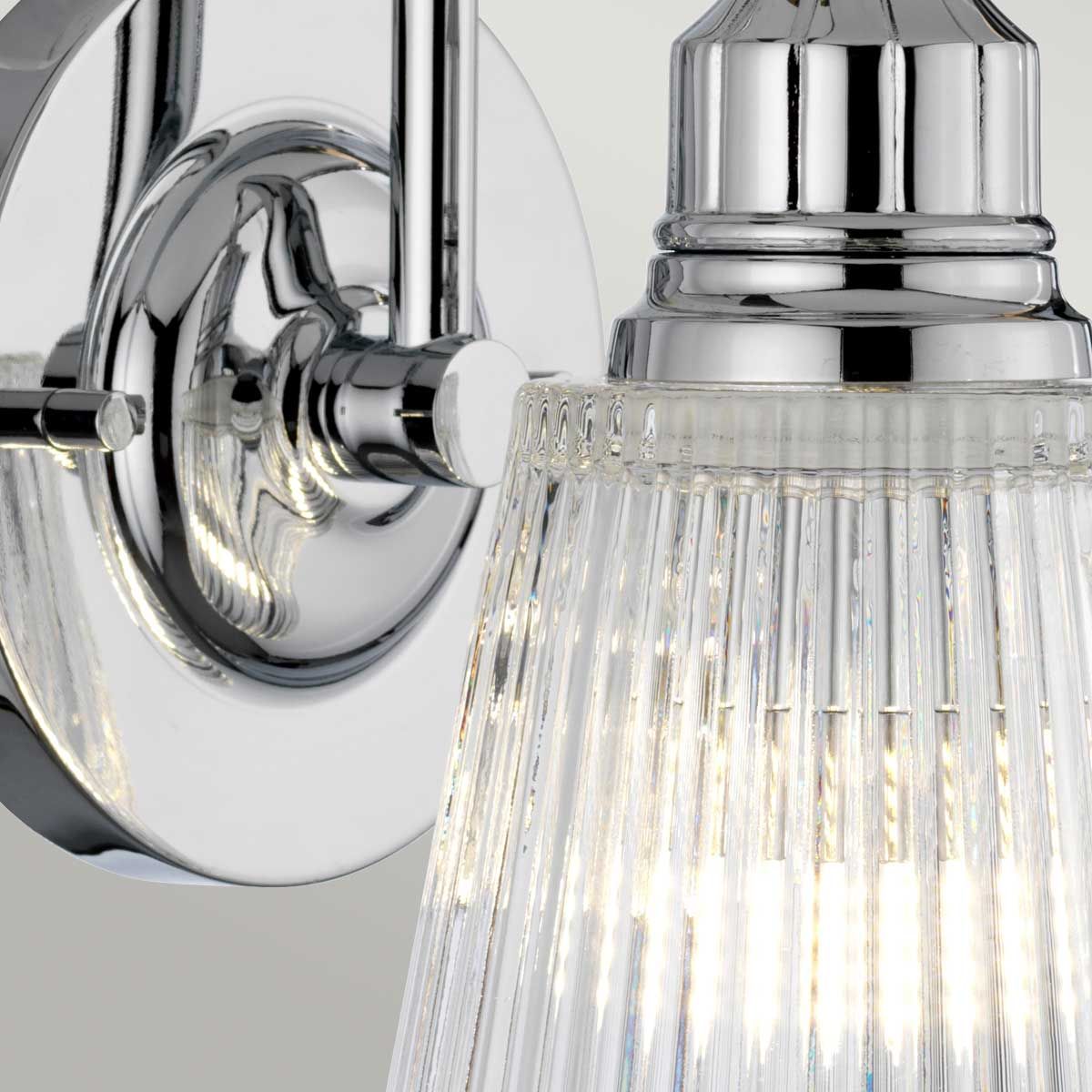 Addison Vanity Light Polished Chrome - QN-ADDISON1-BATH