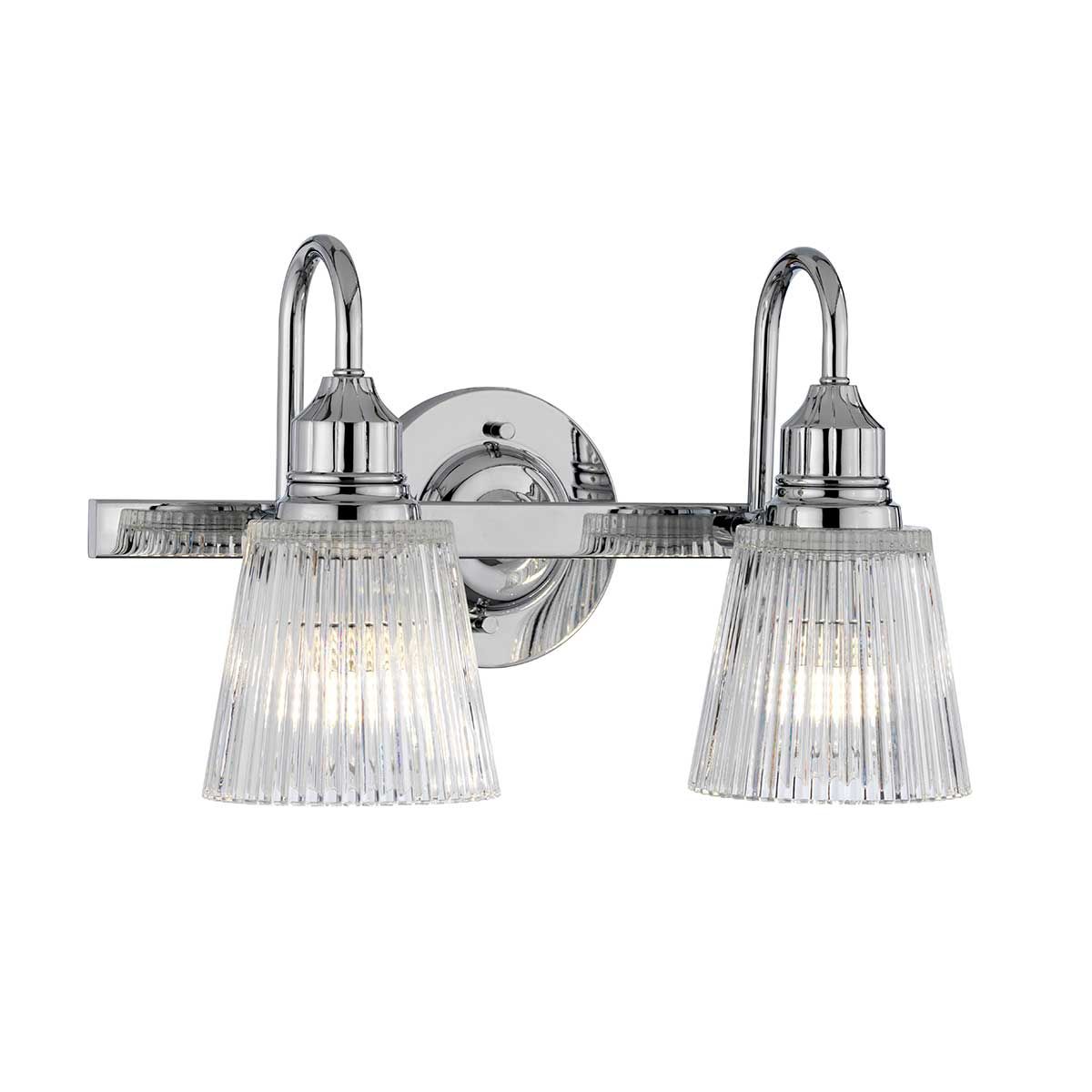 Addison Vanity 2 Light Polished Chrome - QN-ADDISON2-BATH