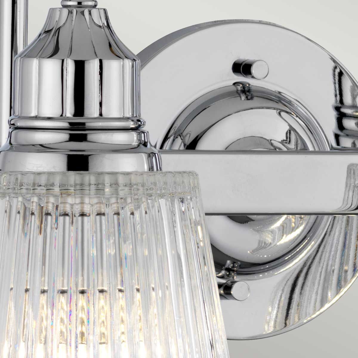 Addison Vanity 2 Light Polished Chrome - QN-ADDISON2-BATH