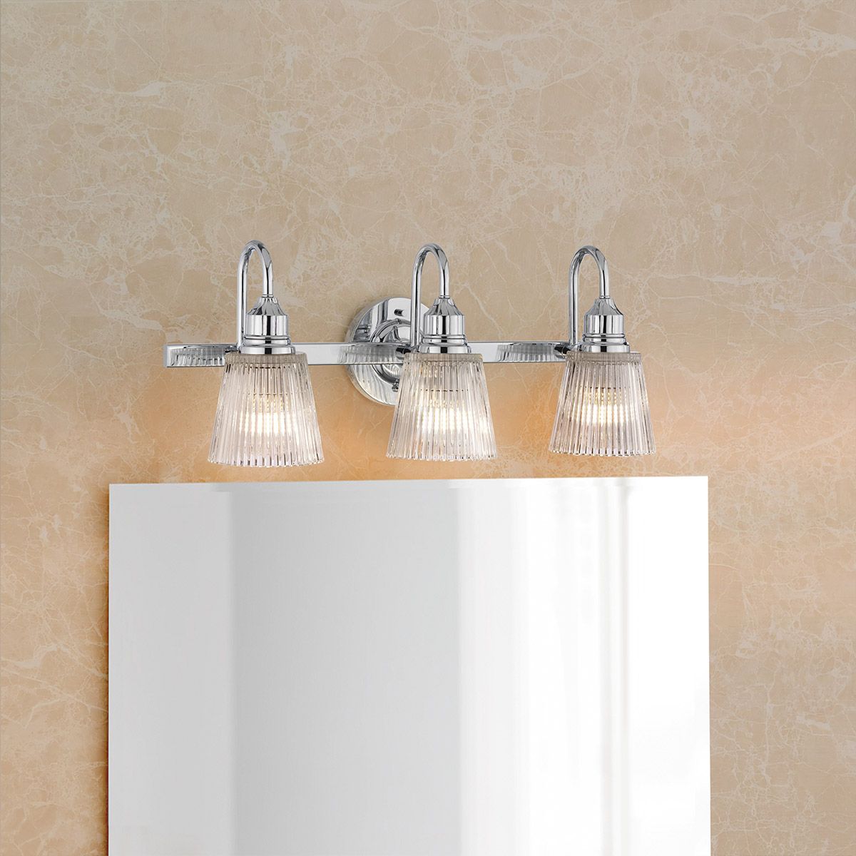 Addison Vanity 3 Light Polished Chrome - QN-ADDISON3-BATH