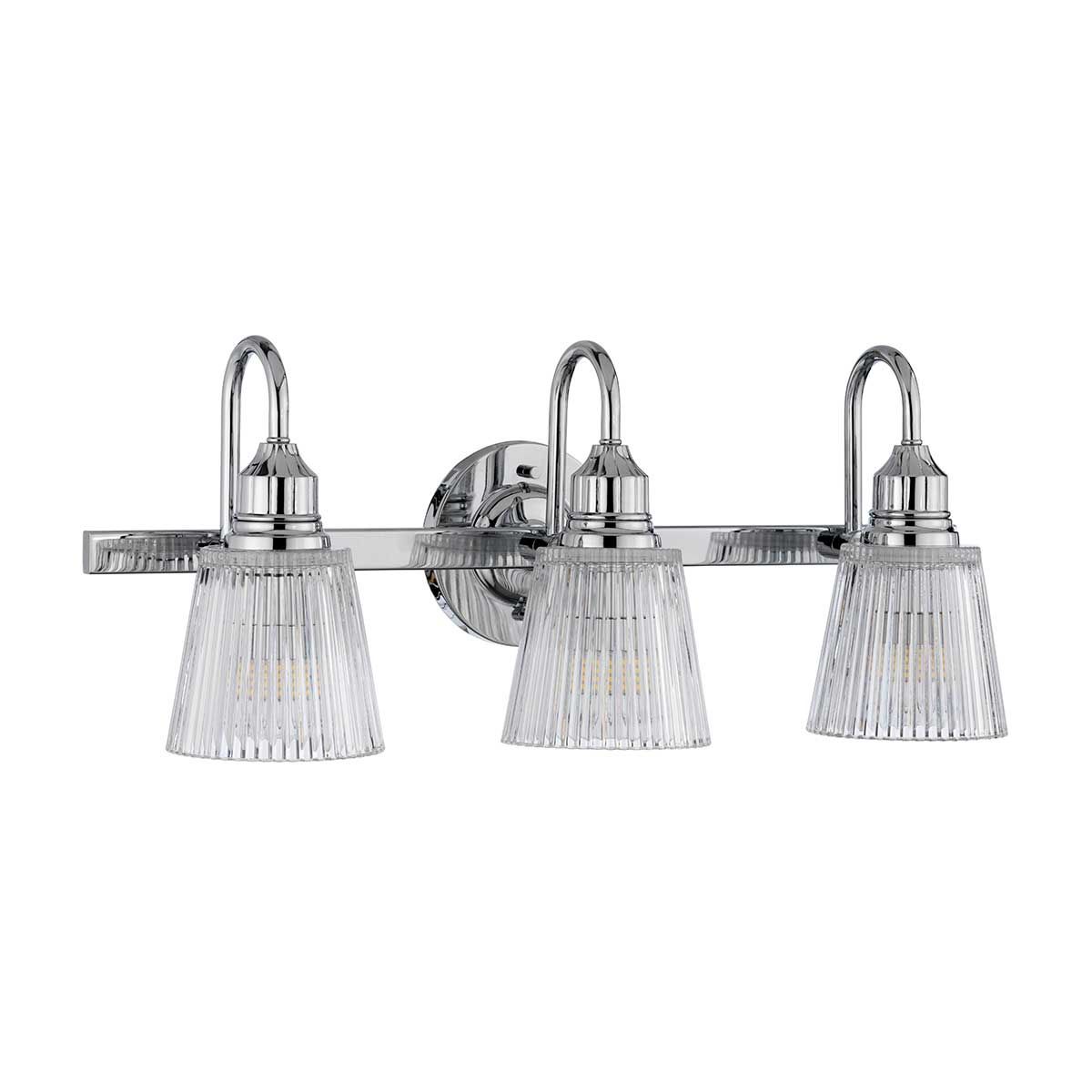 Addison Vanity 3 Light Polished Chrome - QN-ADDISON3-BATH