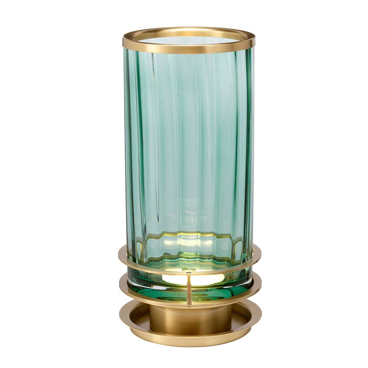 Arno Table Lamp Green & Aged Brass - QN-ARNO-GREEN-AB