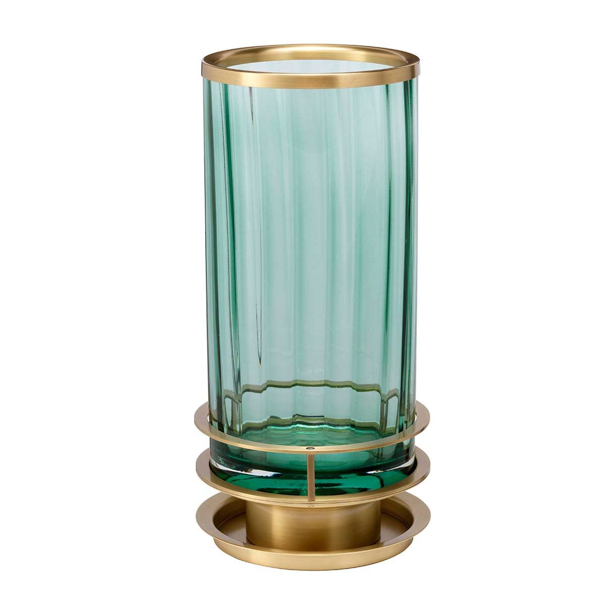 Arno Table Lamp Green & Aged Brass - QN-ARNO-GREEN-AB