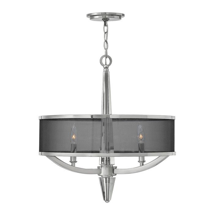 Ascher 3 Light Pendant Polished Nickel - QN-ASCHER-3P