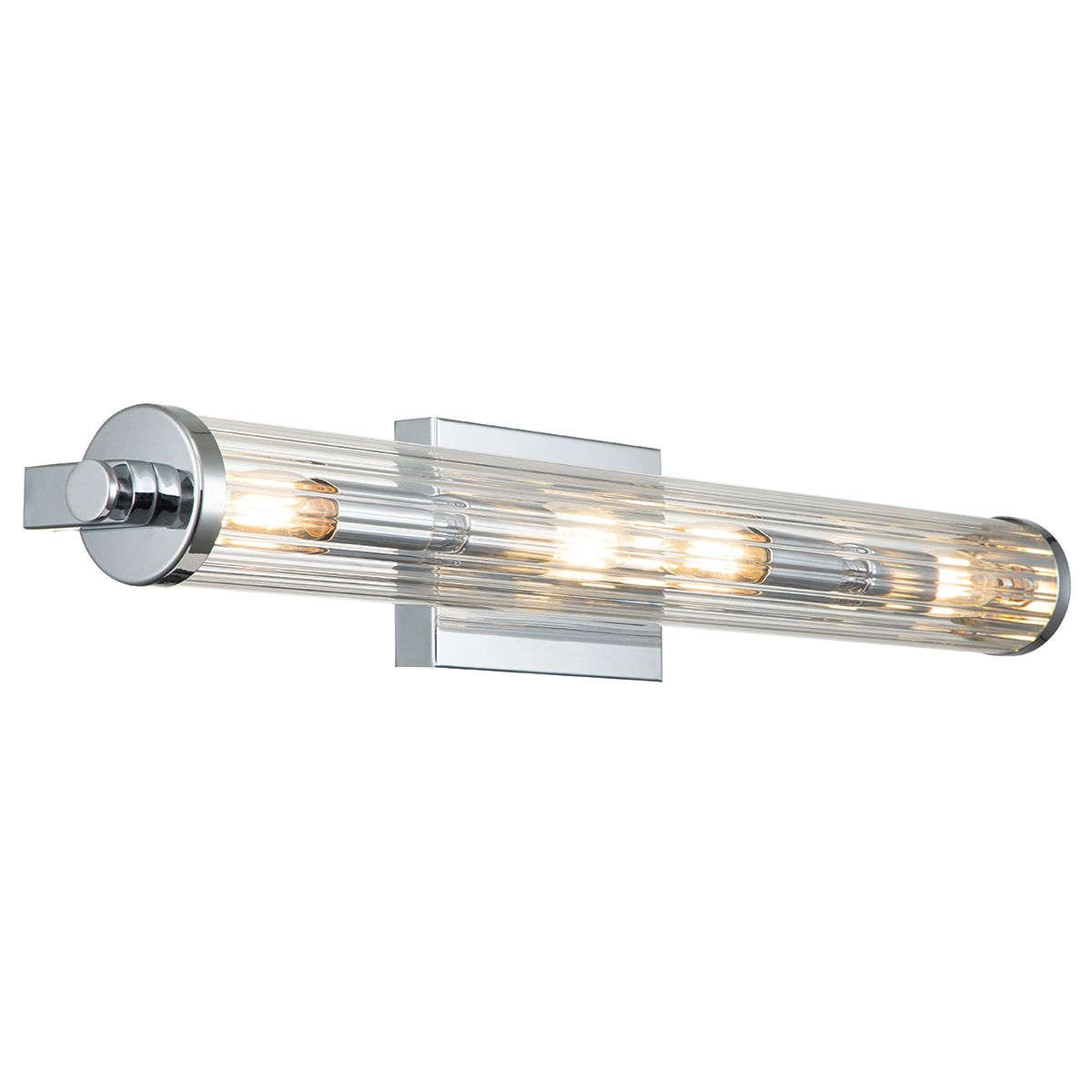 Azores 4 Light Wall Light Polished Chrome & Clear - QN-AZORES4-PC