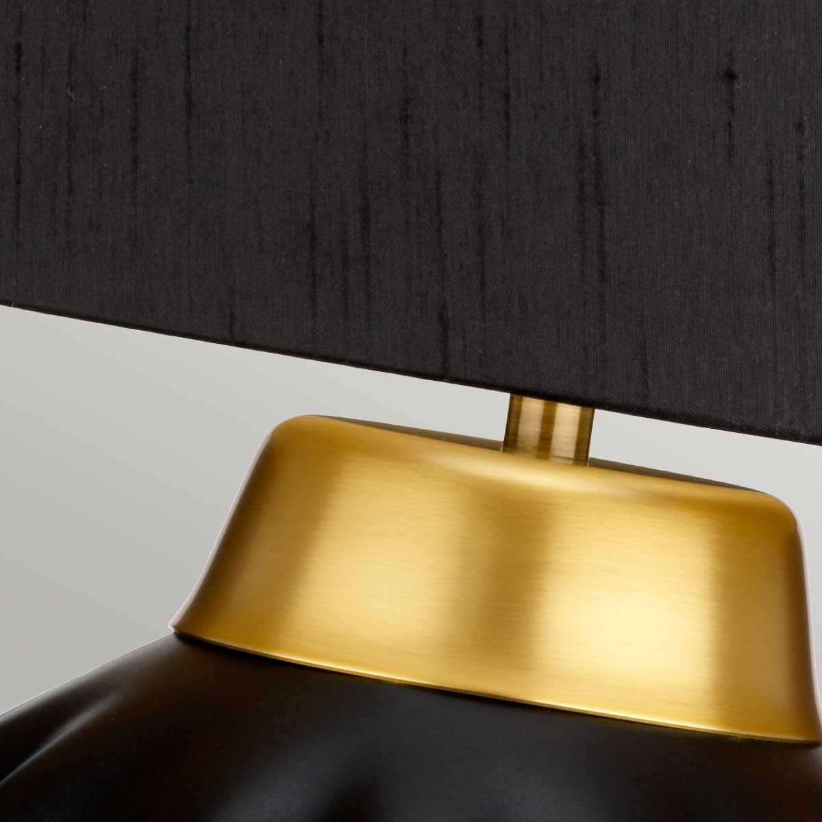 Bexley Table Lamp Black & Brushed Brass - QN-BEXLEY-TL-BKBB