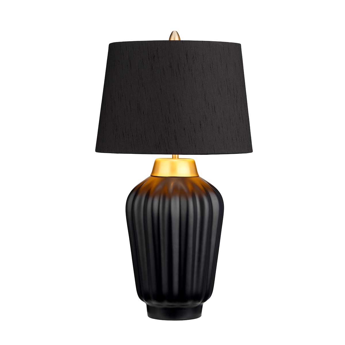 Bexley Table Lamp Black & Brushed Brass - QN-BEXLEY-TL-BKBB