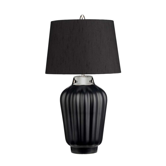 Bexley Table Lamp Black & Polished Nickel - QN-BEXLEY-TL-BKPN