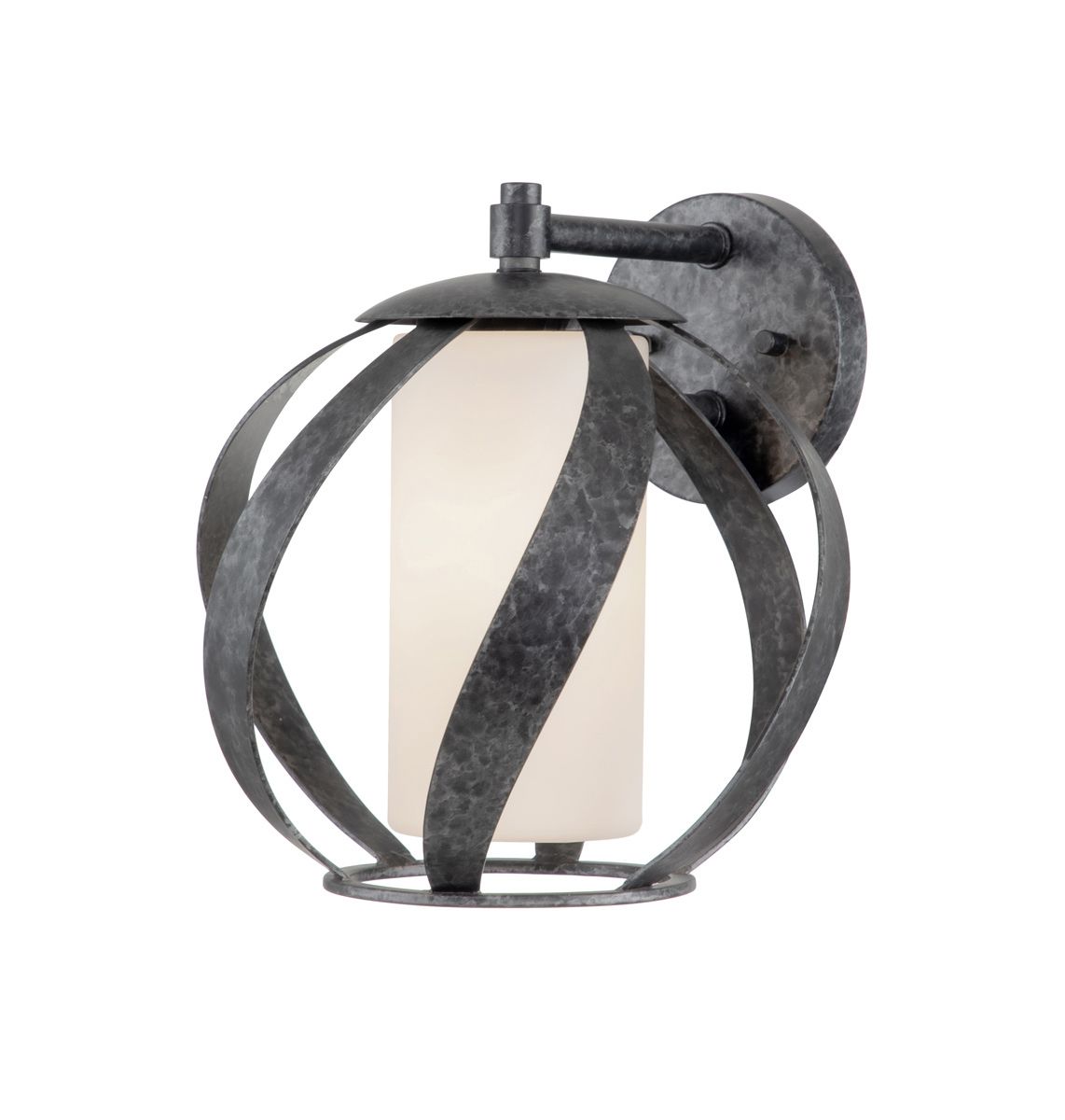 Blacksmith Wall Light Old Black & Opal - QN-BLACKSMITH1-OBK