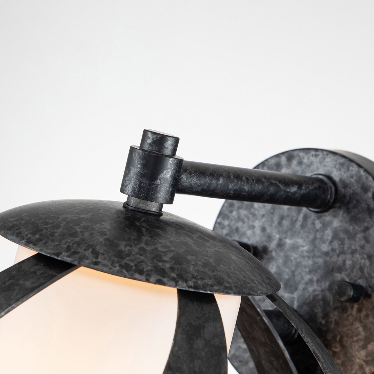 Blacksmith Wall Light Old Black & Opal - QN-BLACKSMITH1-OBK