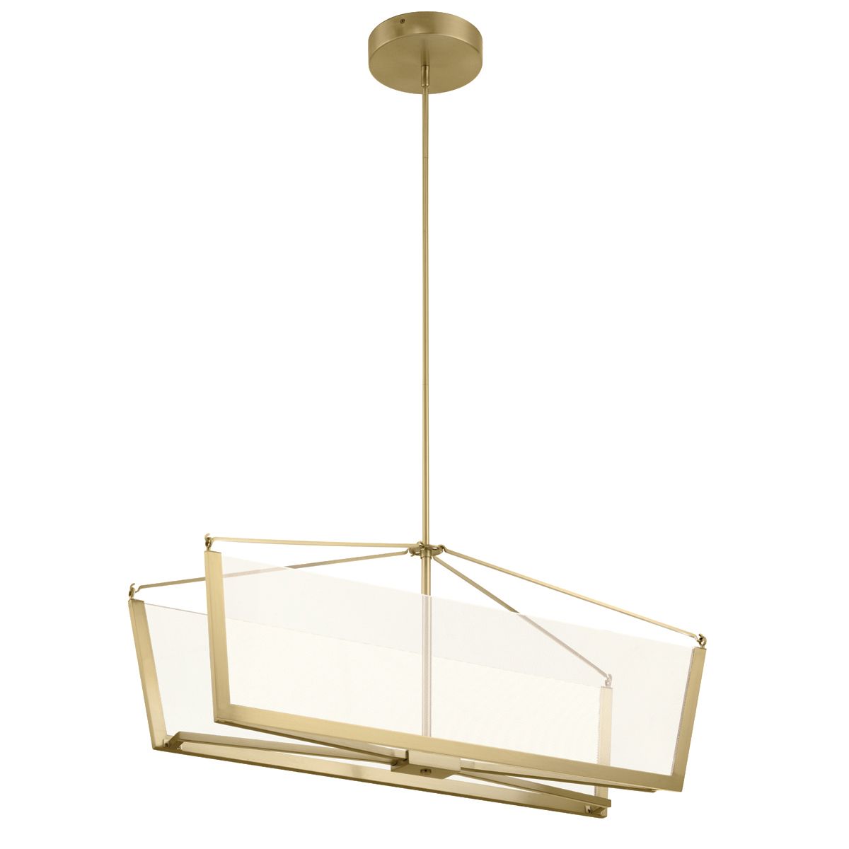 Calters LED Pendant 50.8W 3000K Champagne Gold - QN-CALTERS-ISLE-CG