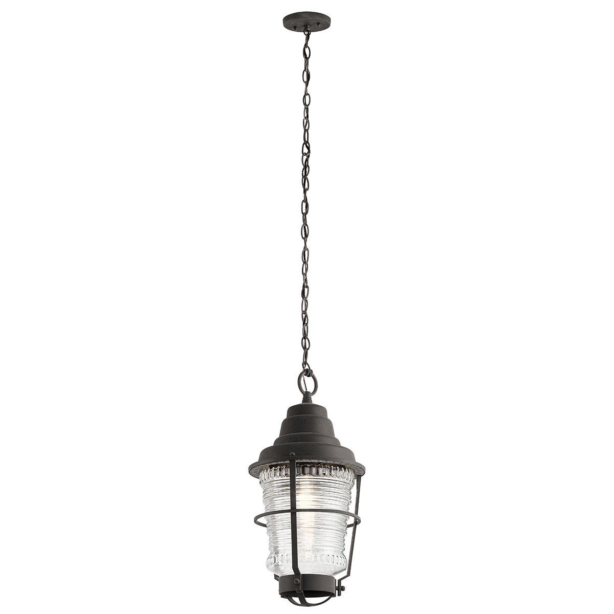 Chance Harbor Ceiling Lanterns Weathered Zinc & Clear - QN-CHANCE-HARBOR8