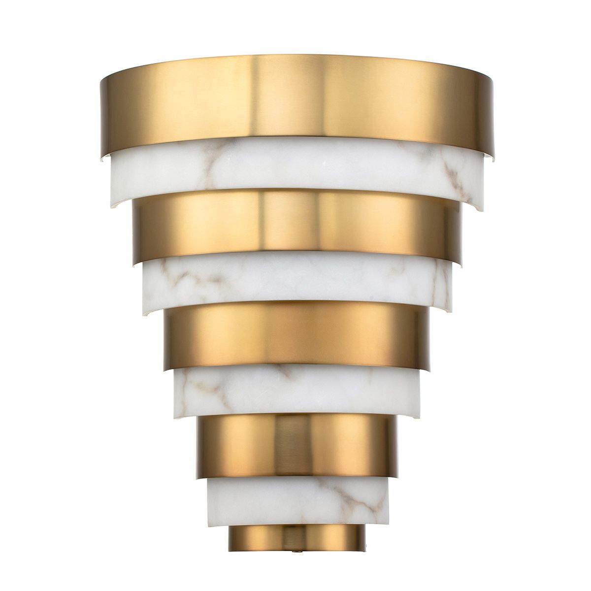 Echelon LED Wall Light 12W 3000K Heritage Brass or Alabaster - QN-ECHELON-W