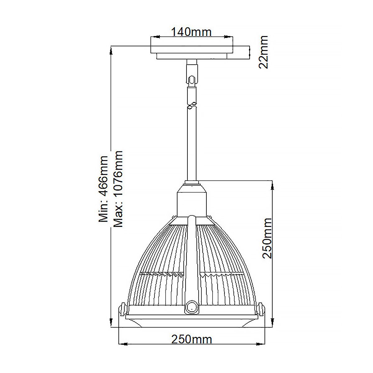 Elroy Light Pendant Brushed Nickel & Clear - QN-ELROY-BN