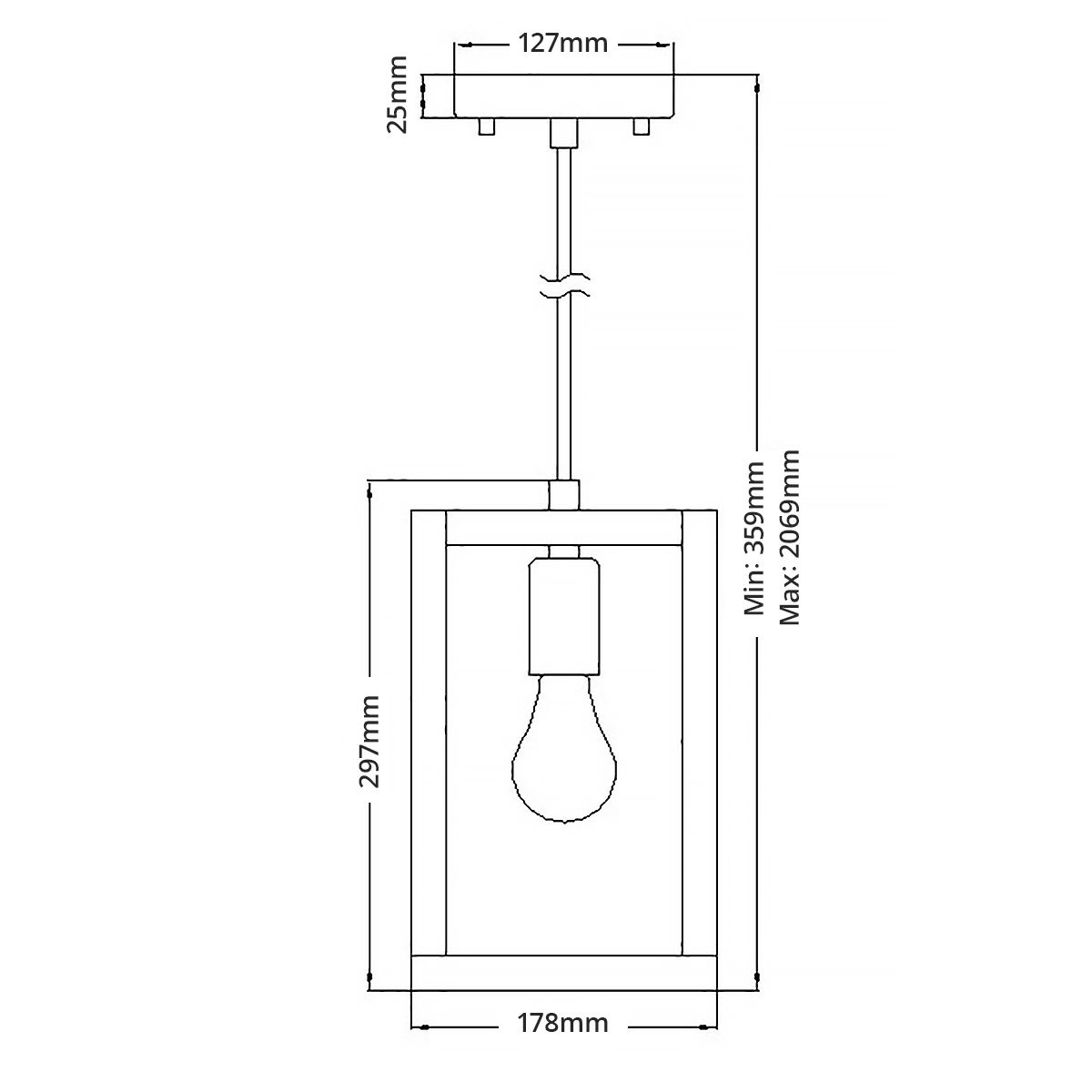 Ensemble Pendant Light Steel Polished Nickel - QN-ENSEMBLE1P-PN