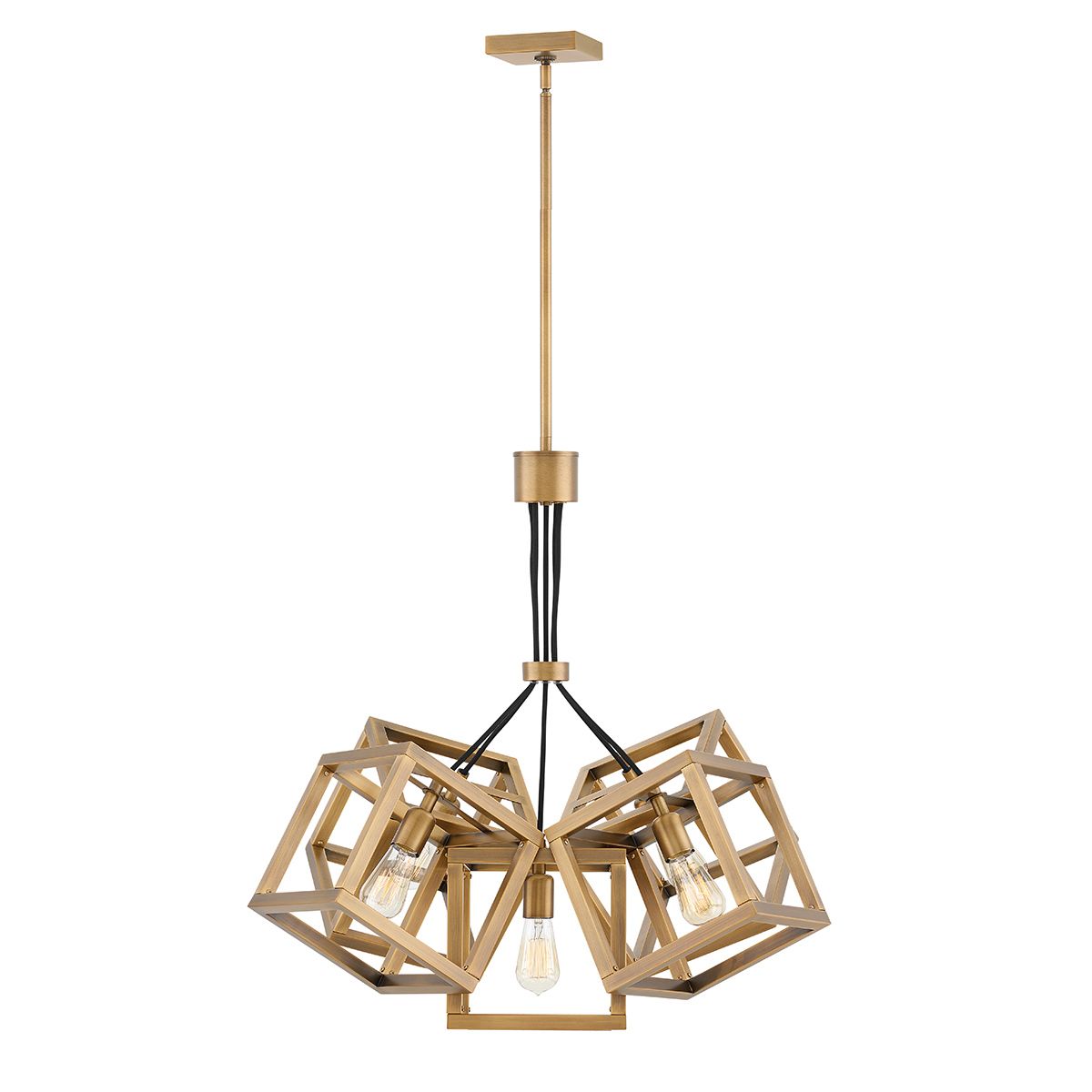 Ensemble 5 Light Pendant Steel Brushed Bronze - QN-ENSEMBLE5P-BB