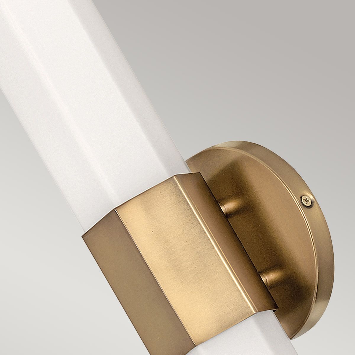 Facet Single LED Wall Light 12W 3000K Heritage Brass - QN-FACET-LED1-HB-BATH