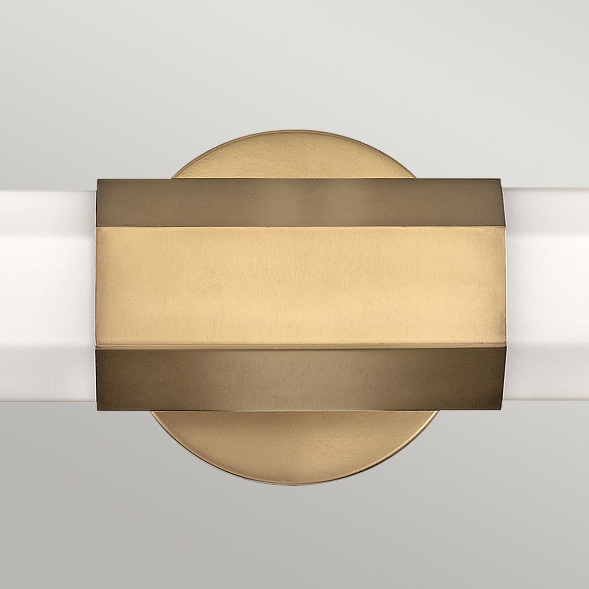 Facet Double LED Wall Light 12W 3000K Heritage Brass - QN-FACET-LED2-HB-BATH