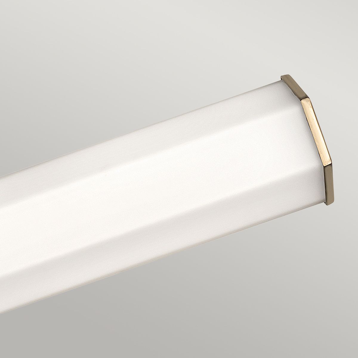 Facet Double LED Wall Light 12W 3000K Heritage Brass - QN-FACET-LED2-HB-BATH