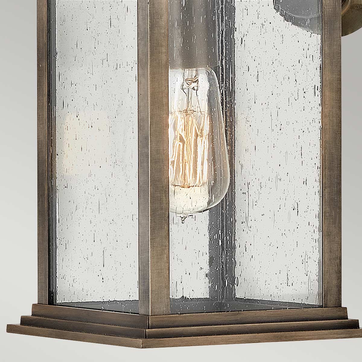 Grant Medium 1 Light Wall Lantern Burnished Bronze & Clear - QN-GRANT-M-BU