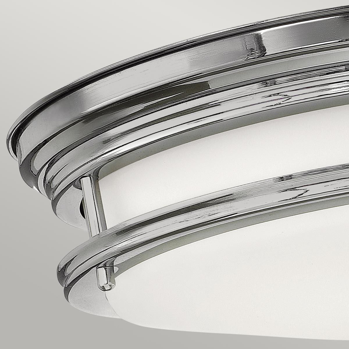 Hadrian Ceiling Flush 2 Light Chrome & Opal - QN-HADRIAN-FS-CM-OPAL