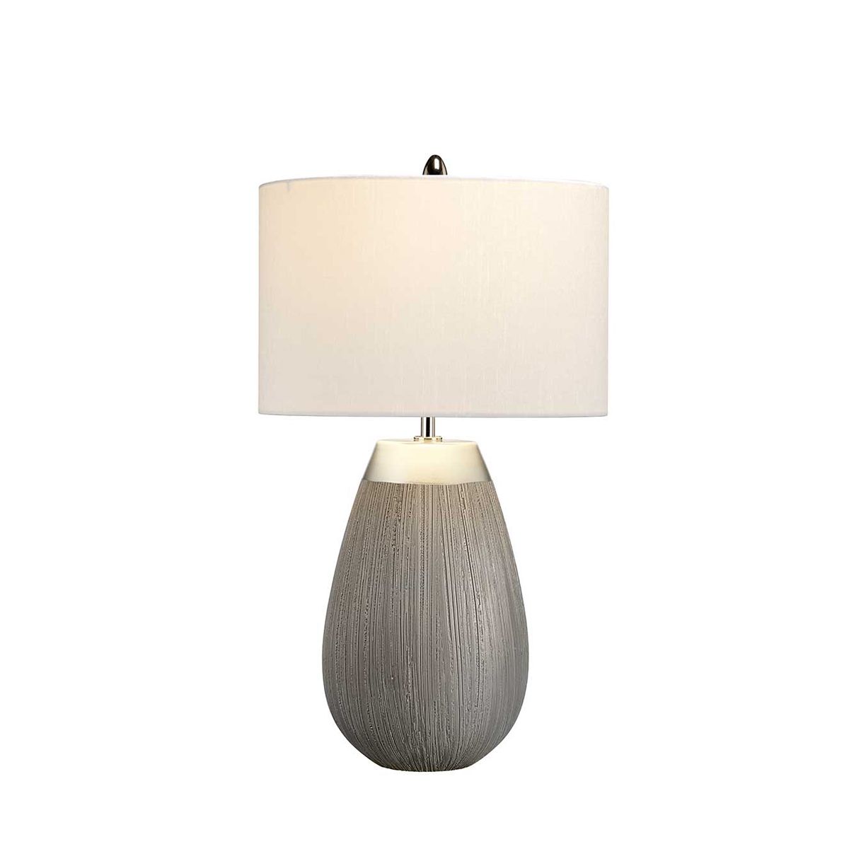 Harrow Table Lamp Silver & Hepplewhite - QN-HARROW-TL