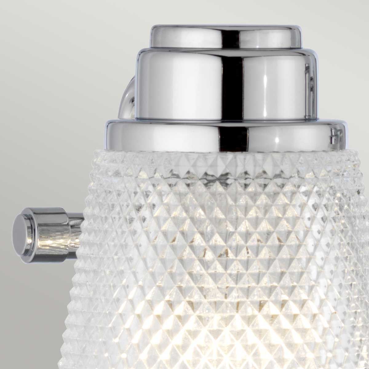 Hudson 4 Light Vanity Light Polished Chrome or Clear - QN-HUDSON4-BATH