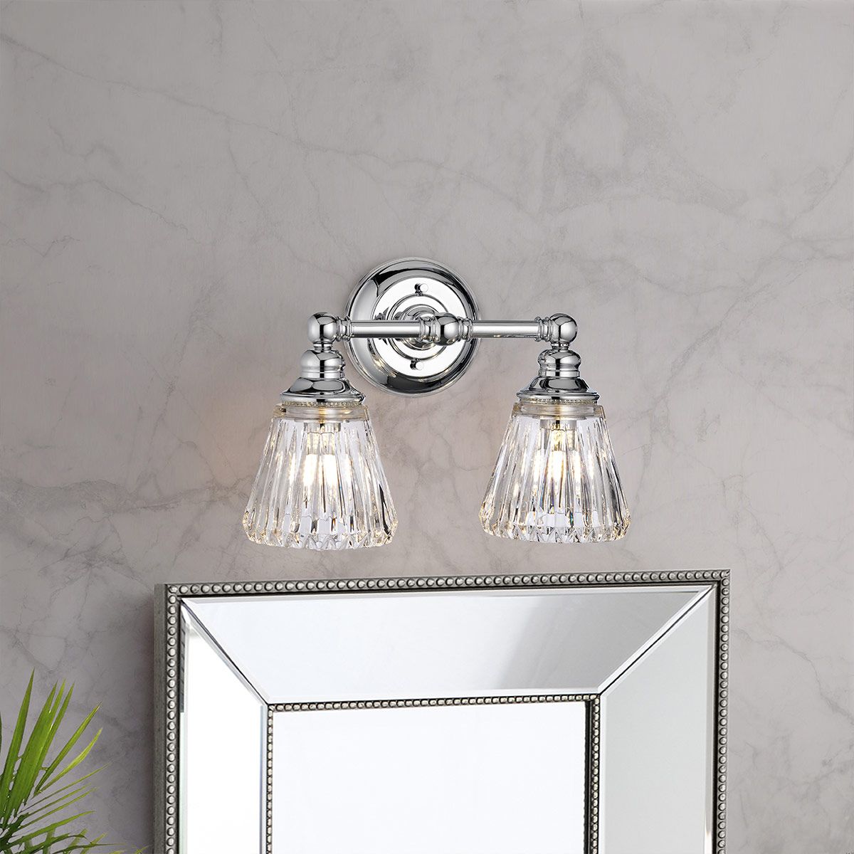 Keynes Vanity 2 Light Polished Chrome - QN-KEYNES2-BATH