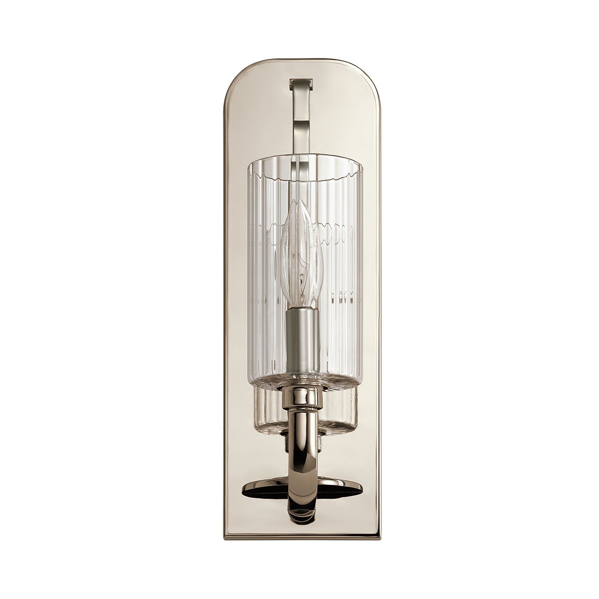 Kimrose Wall Light Polished Nickel or Clear - QN-KIMROSE1-PN