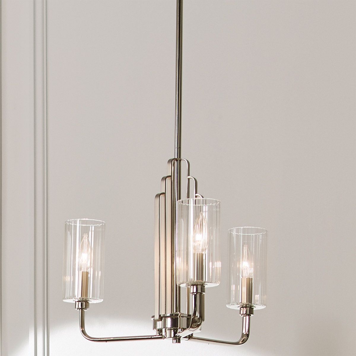 Kimrose 3 Light Pendant Polished Nickel - QN-KIMROSE3-PN