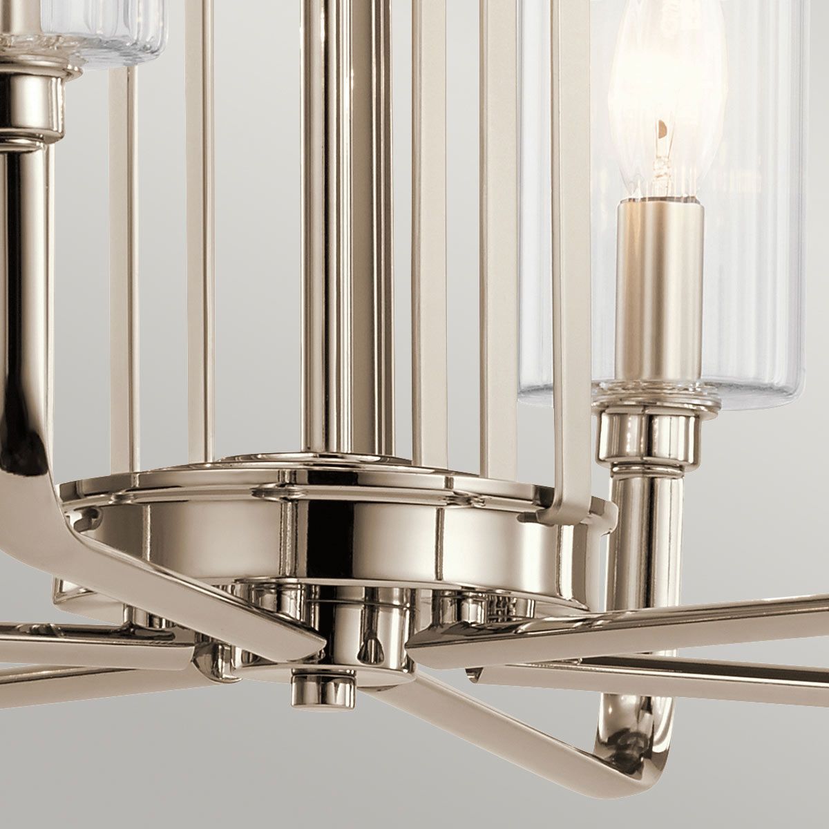 Kimrose 6 Light Pendant Polished Nickel - QN-KIMROSE6-PN