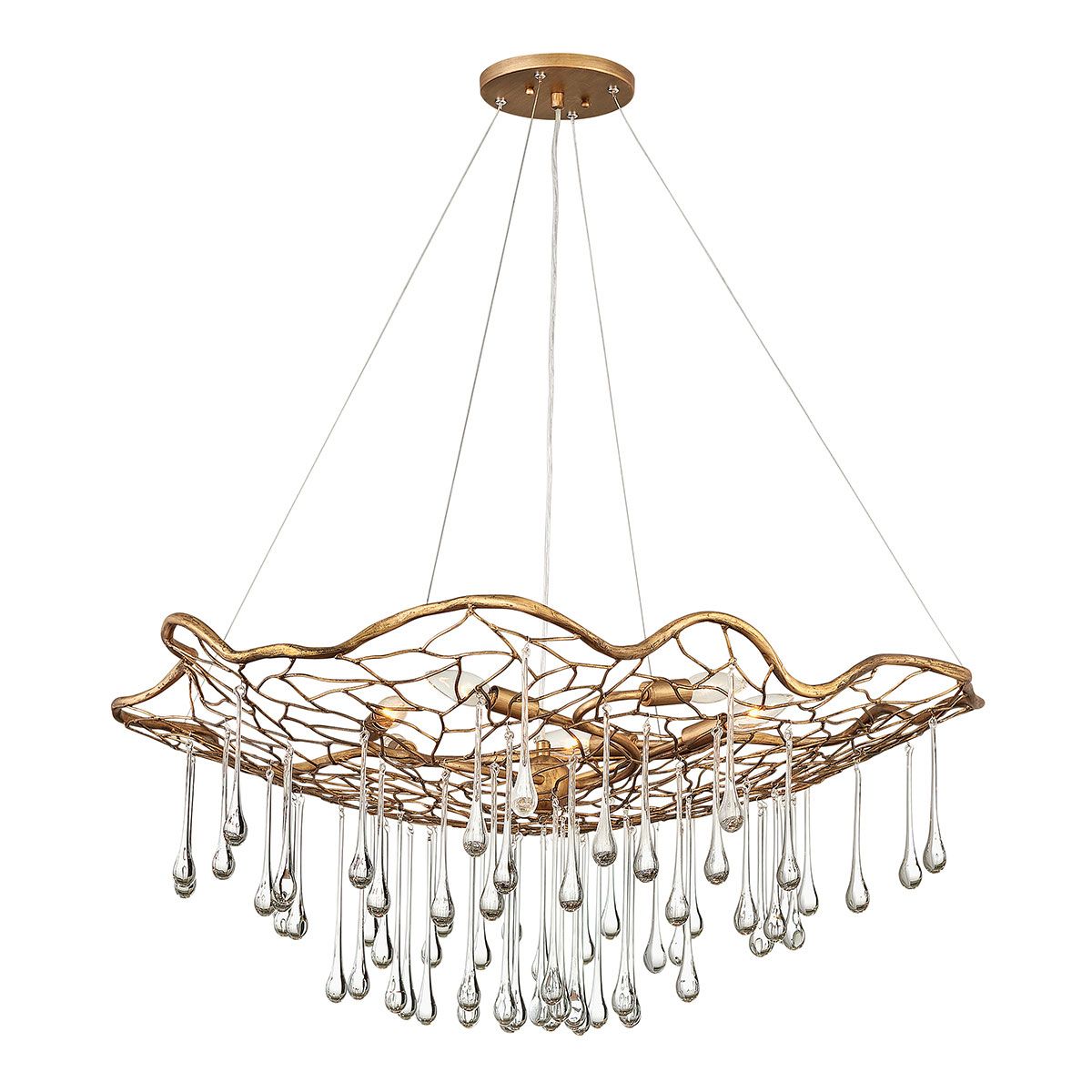 Laguna 6 Light Pendant Burnished Gold - QN-LAGUNA-6P