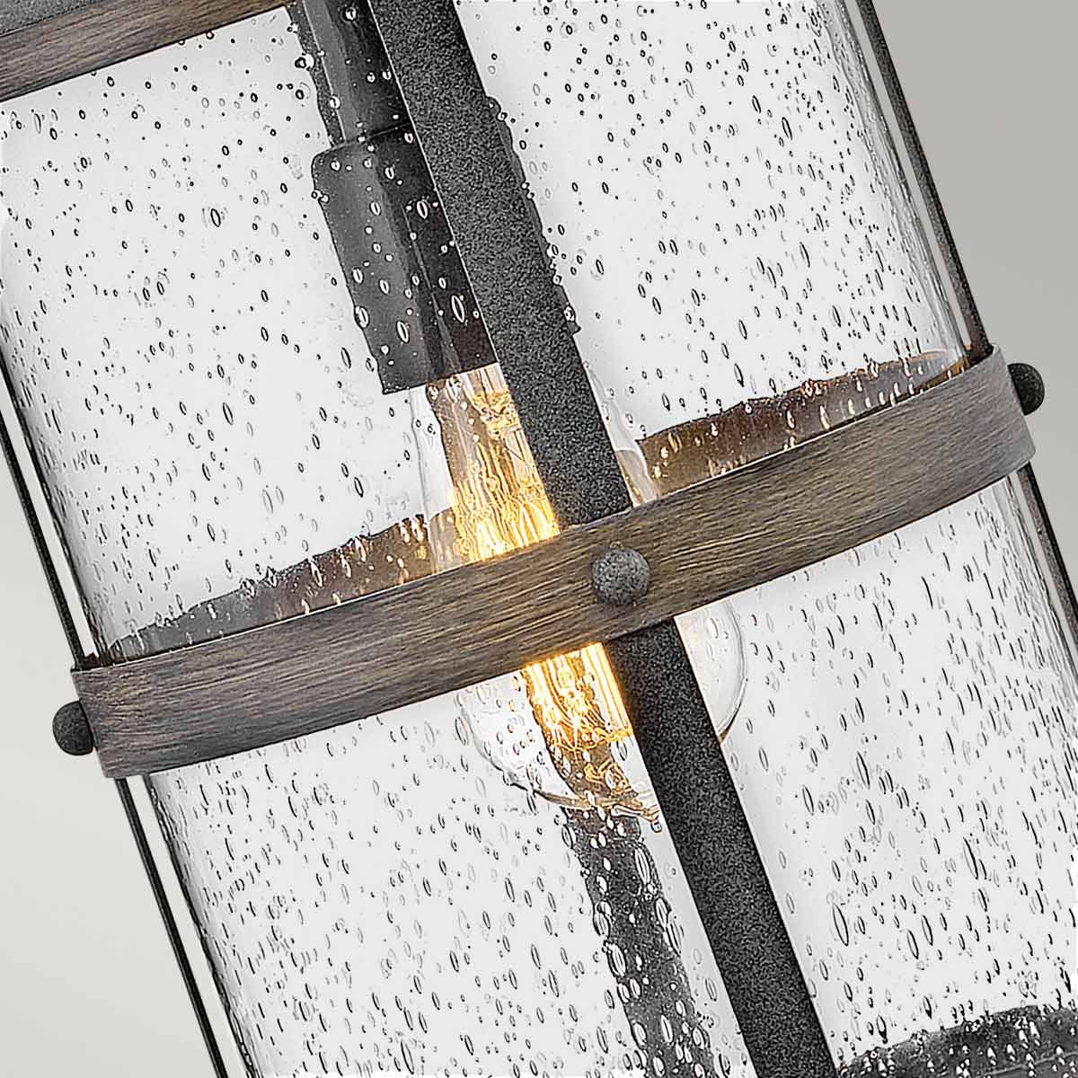 Lakehouse Medium Wall Lantern Driftwood Grey & Clear - QN-LAKEHOUSE2-M-DZ