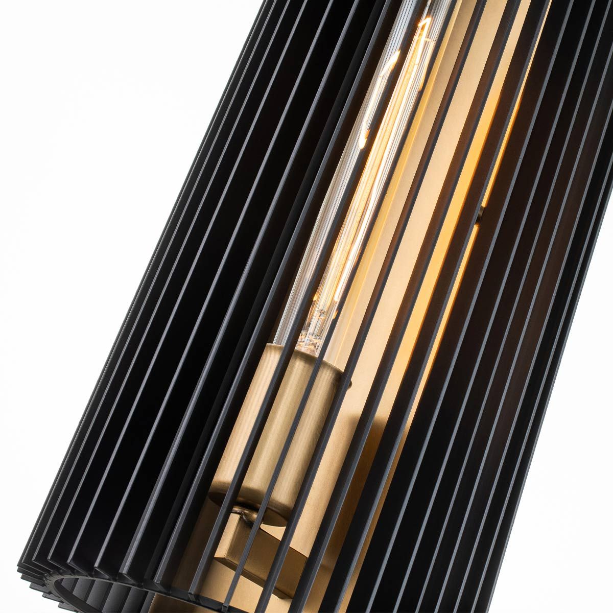 Linara Wall Light Black or Natural Brass - QN-LINARA1-BK