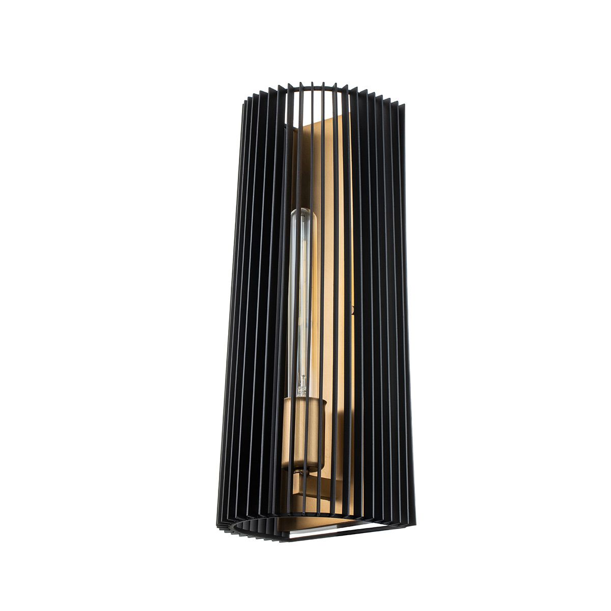 Linara Wall Light Black or Natural Brass - QN-LINARA1-BK