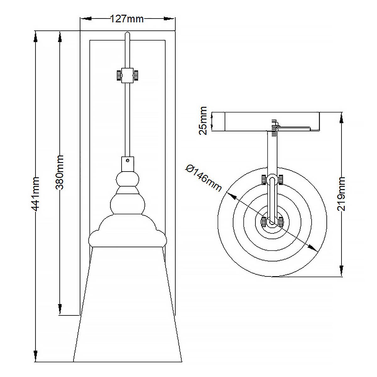 Loras Wall Light Chrome or Clear - QN-LORAS1