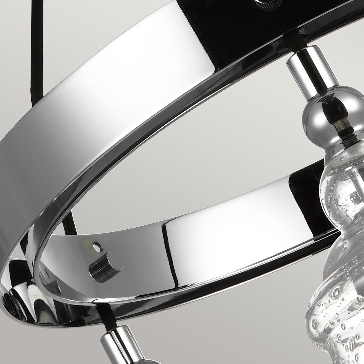 Loras 3 Light Pendant Chrome or Clear - QN-LORAS3