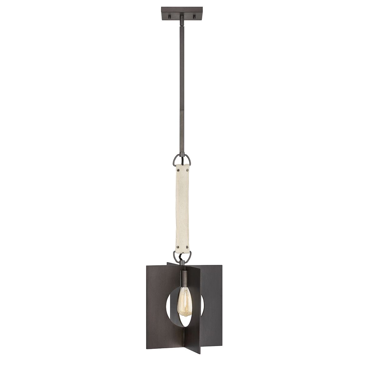 Ludlow 1 Light Pendant Brushed Graphite - QN-LUDLOW-1P-GR