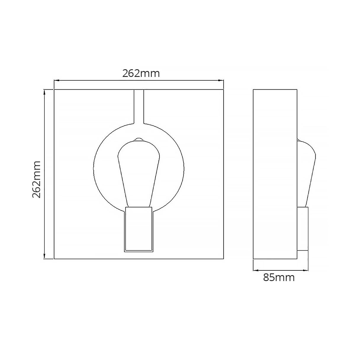 Ludlow Wall Light Brushed Graphite - QN-LUDLOW1-GR