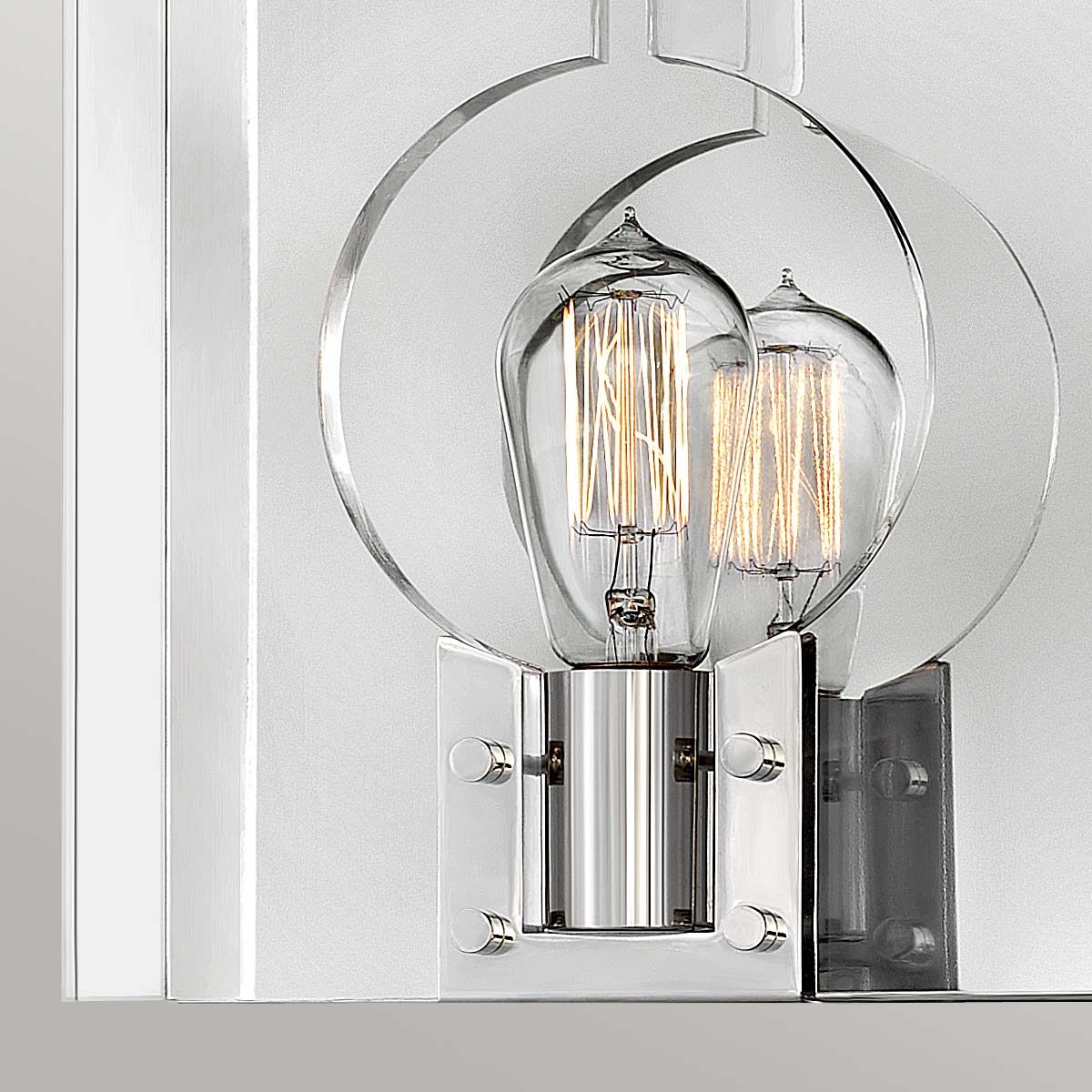 Ludlow Wall Light Polished Nickel - QN-LUDLOW1-PN