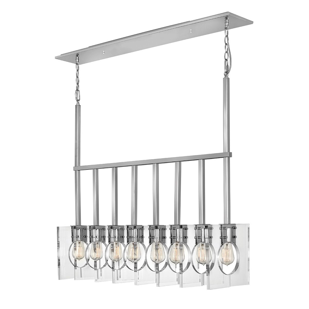 Ludlow 8 Light Pendant Polished Nickel - QN-LUDLOW8-PN