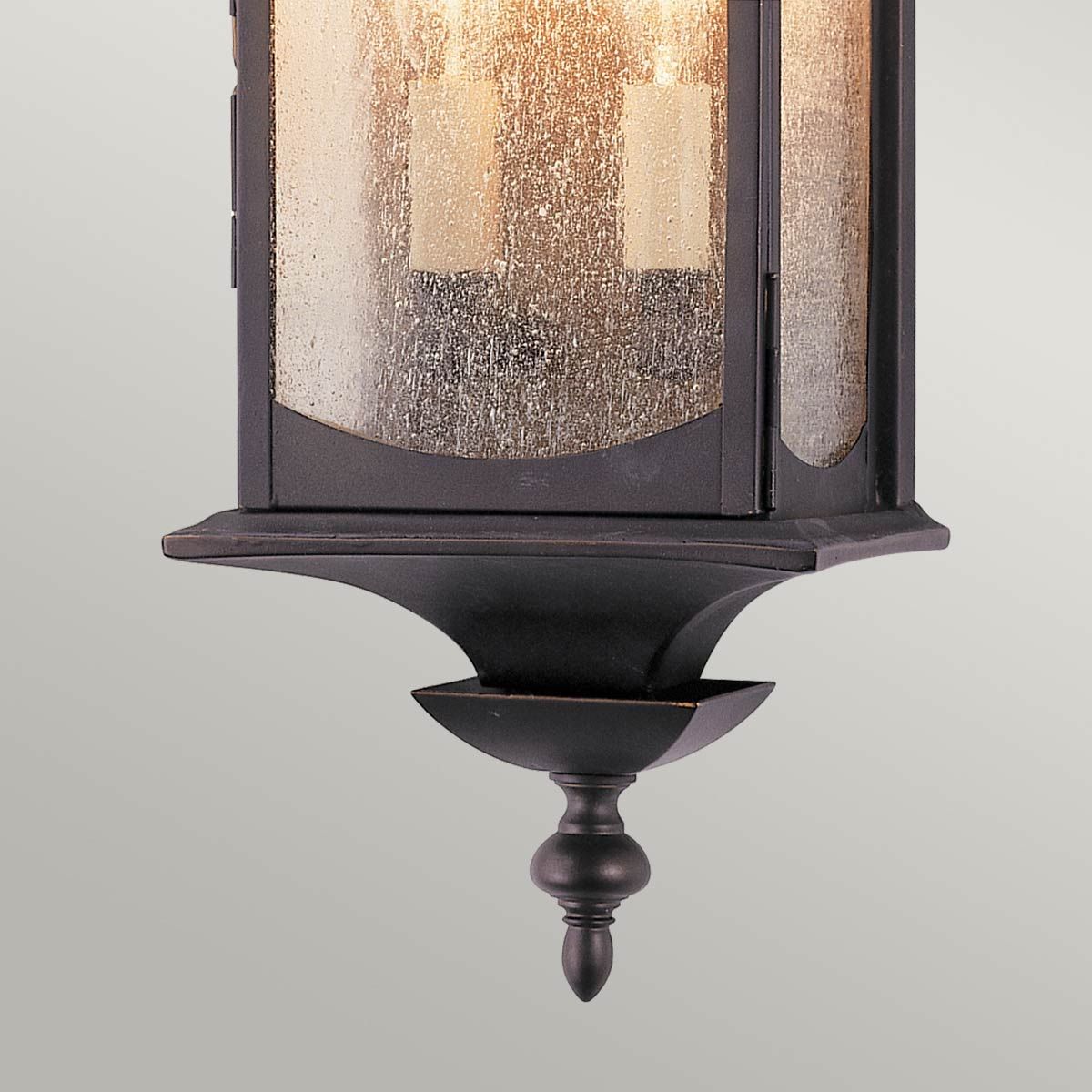 Market Square 2 Light Wall Lantern Oil Rubbed Bronze & Clear - QN-MARKET-SQUARE-M