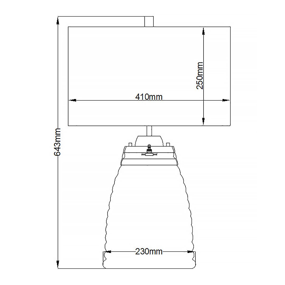 Milne Table Lamp Polished Nickel & Grey - QN-MILNE-TL-GREY