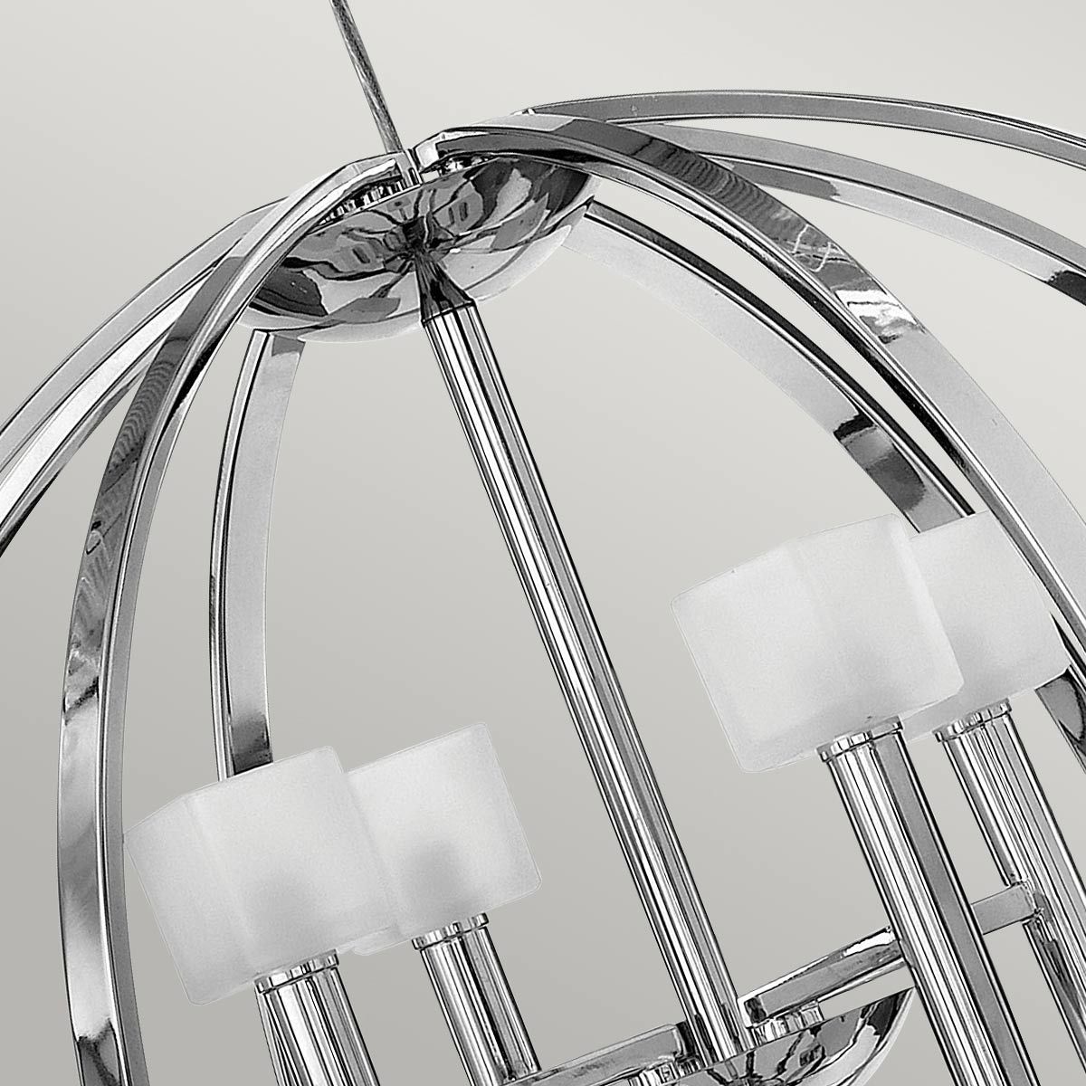 Mondo 8 Light Chandelier Polished Chrome - QN-MONDO8