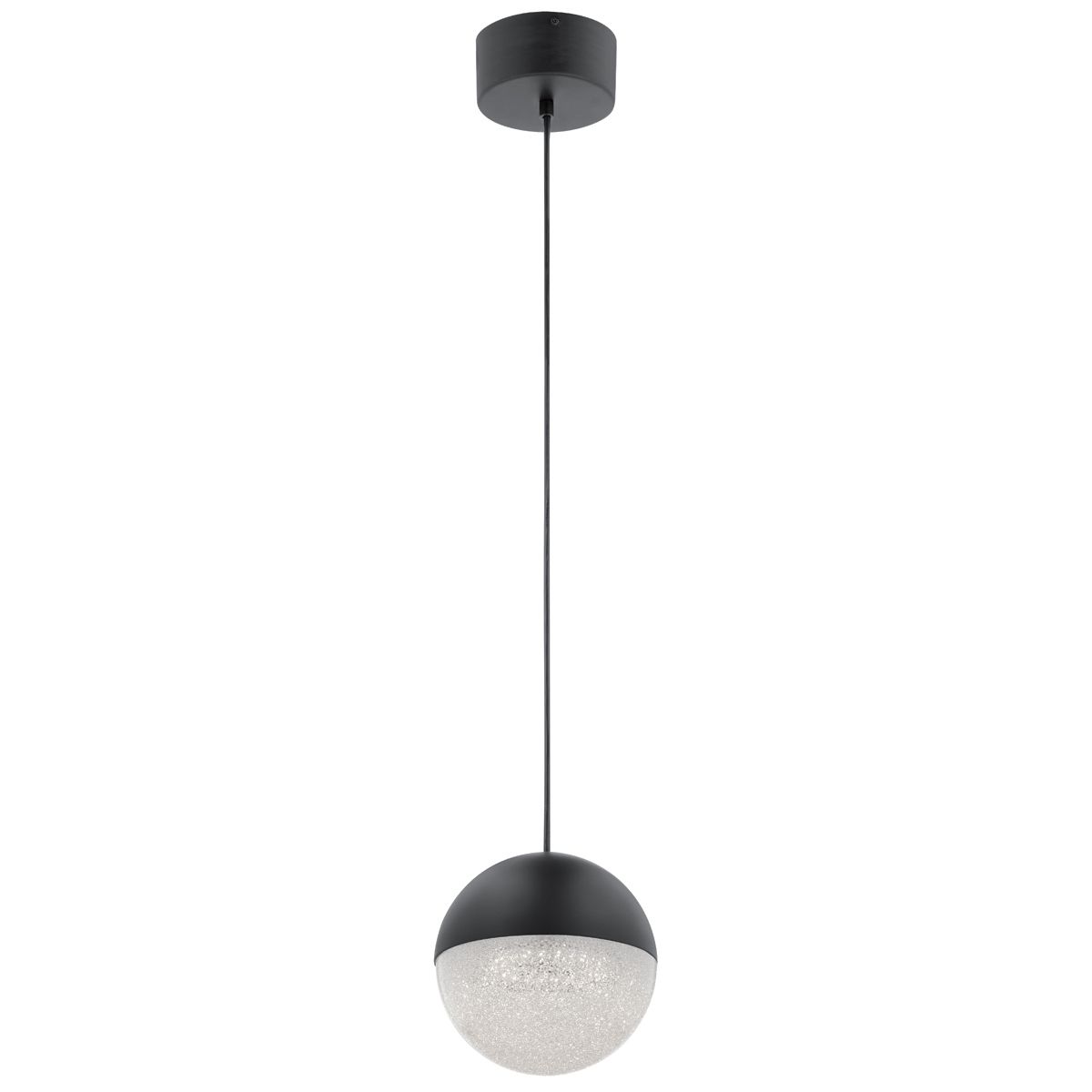 Moonlit LED Mini Pendant Matte Black - QN-MOONLIT-P-MBK