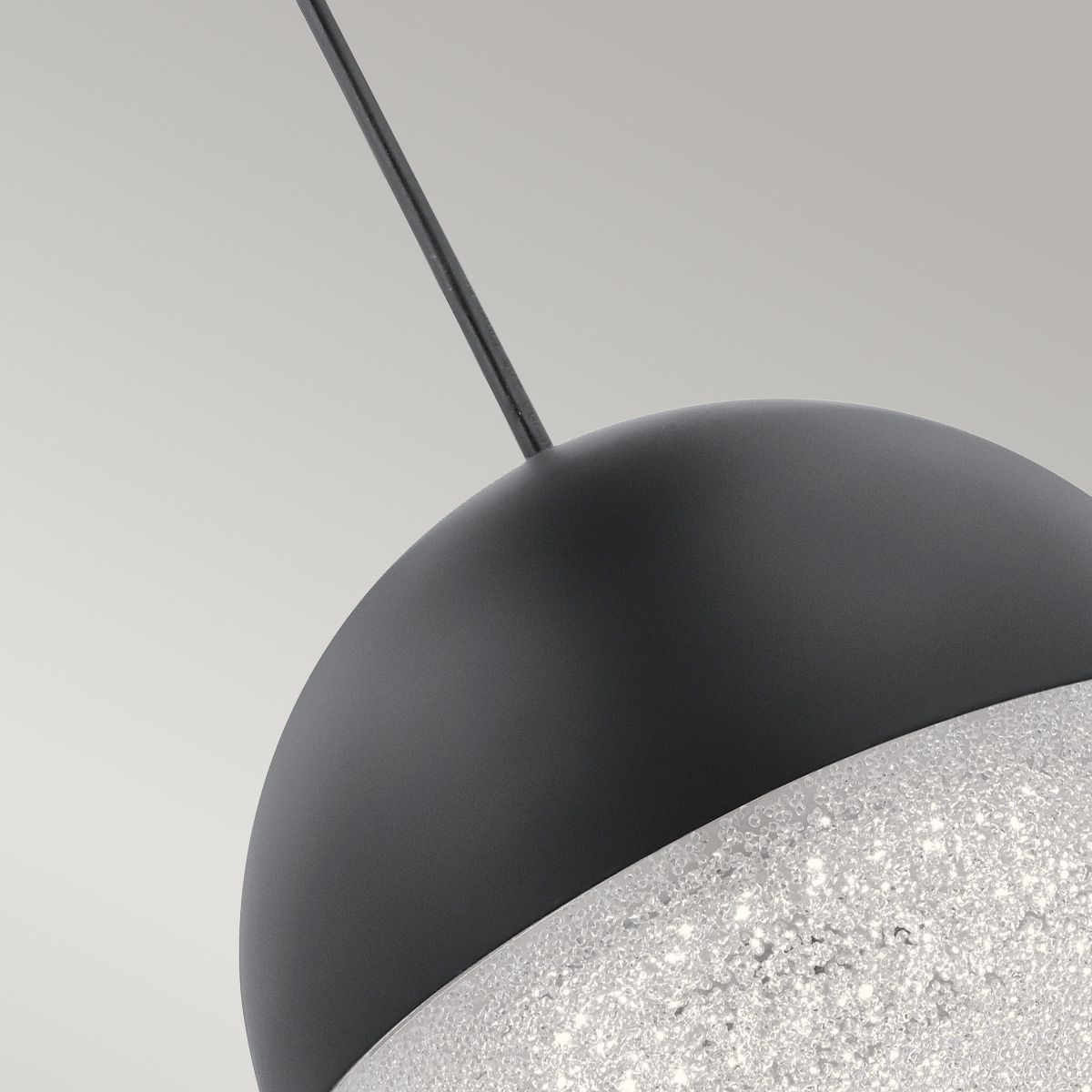 Moonlit LED Mini Pendant Matte Black - QN-MOONLIT-P-MBK