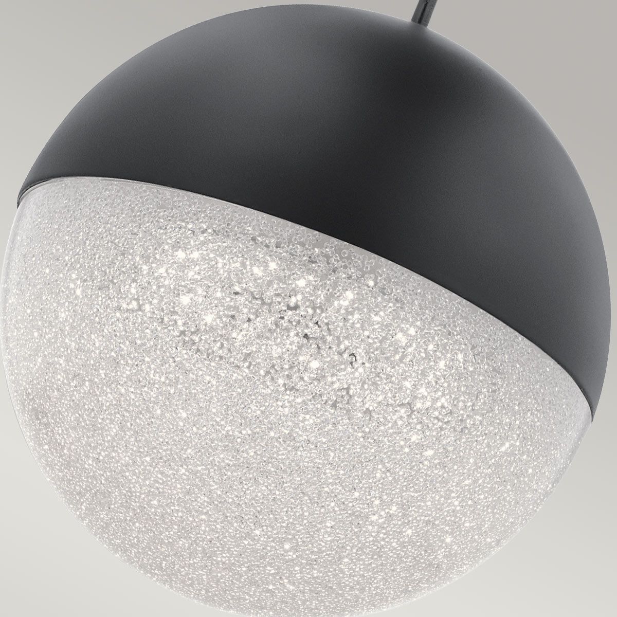 Moonlit LED Mini Pendant Matte Black - QN-MOONLIT-P-MBK