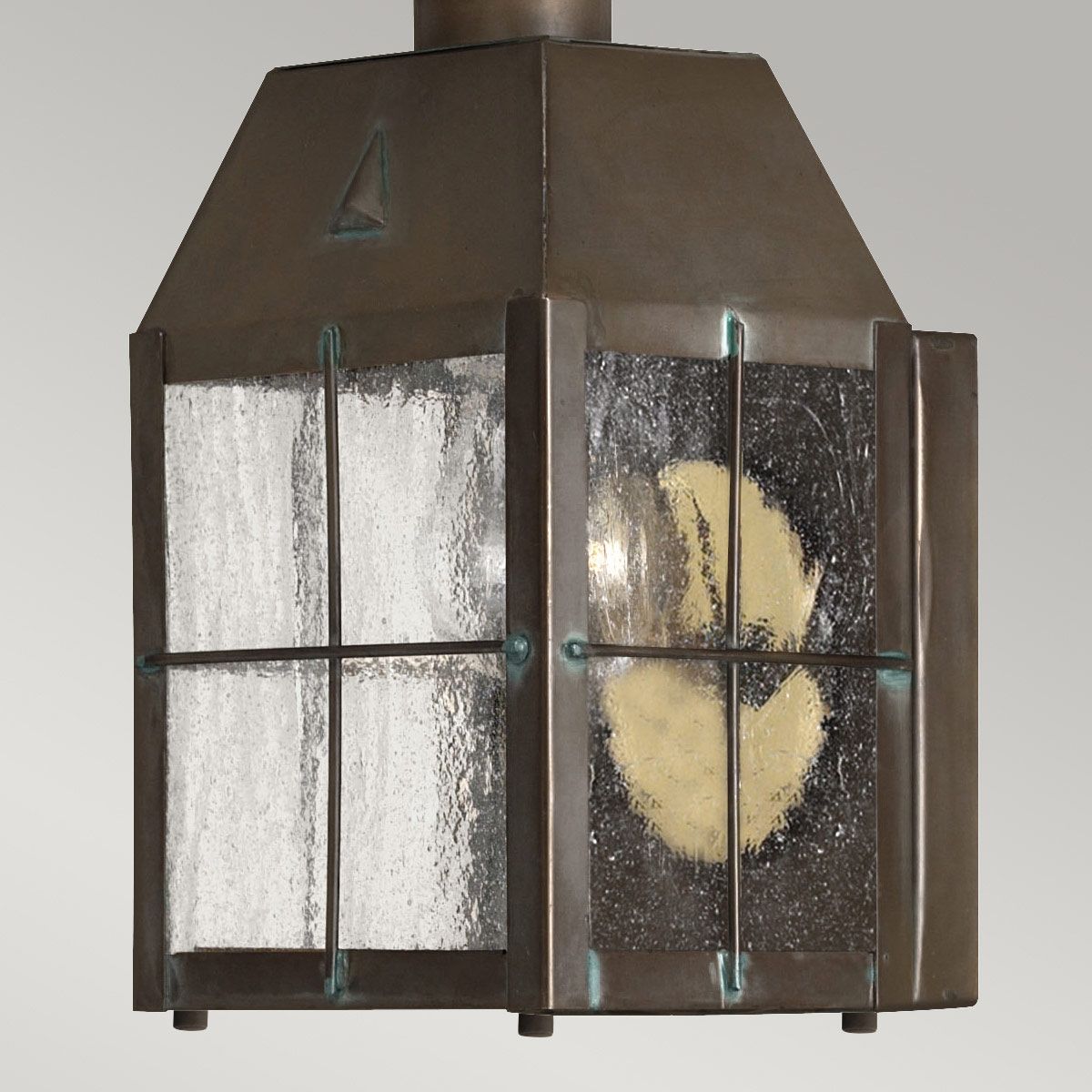 Nantucket Extra Small 1 Light Wall Lantern Aged Brass & Clear - QN-NANTUCKET-XS-AS