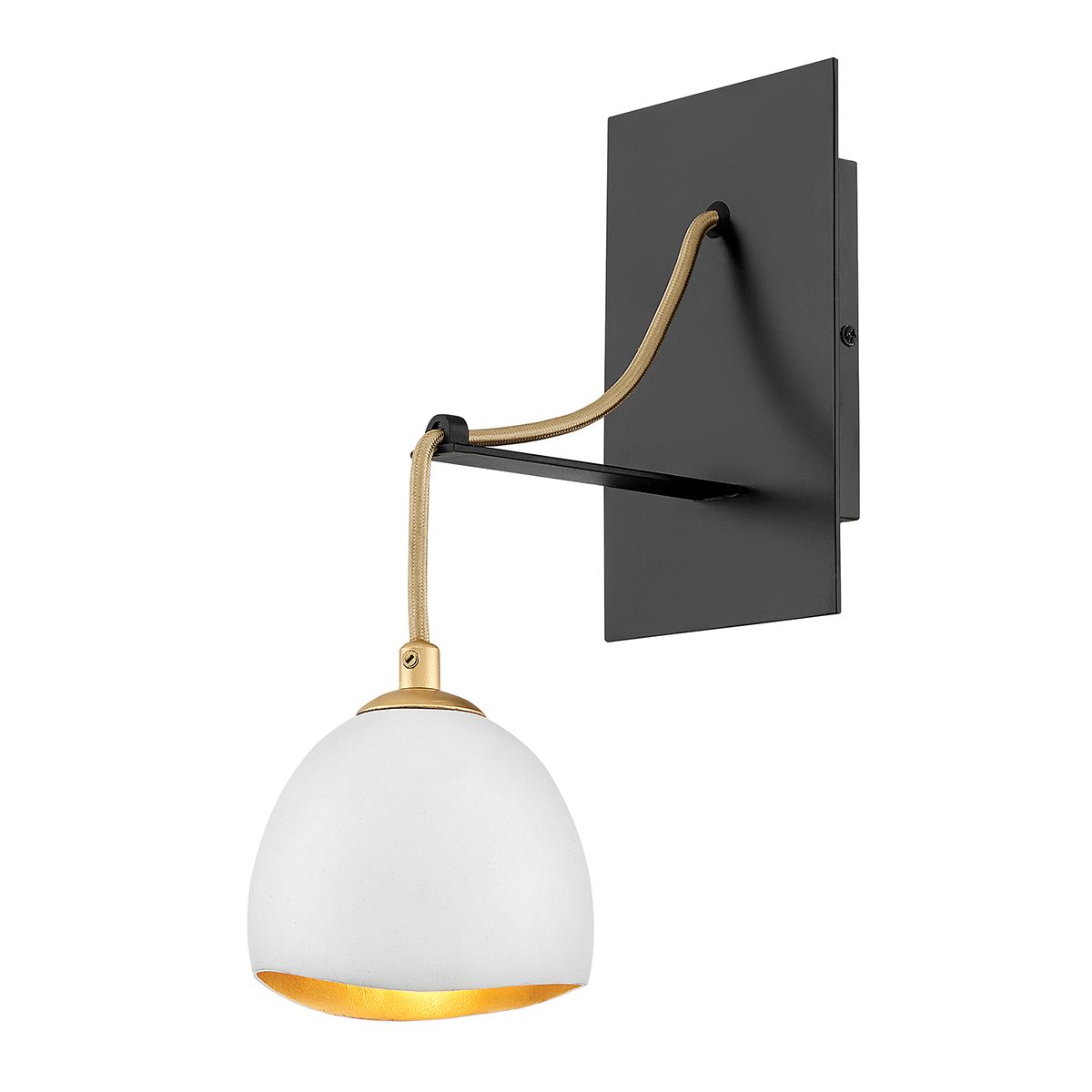 Nula Wall Light Shell White & Luxe Gold - QN-NULA1