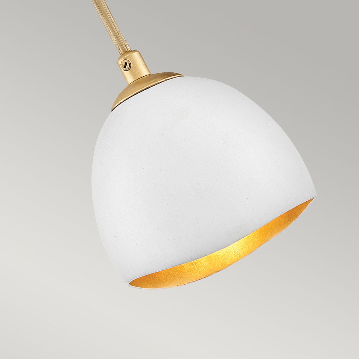 Nula Wall Light Shell White & Luxe Gold - QN-NULA1